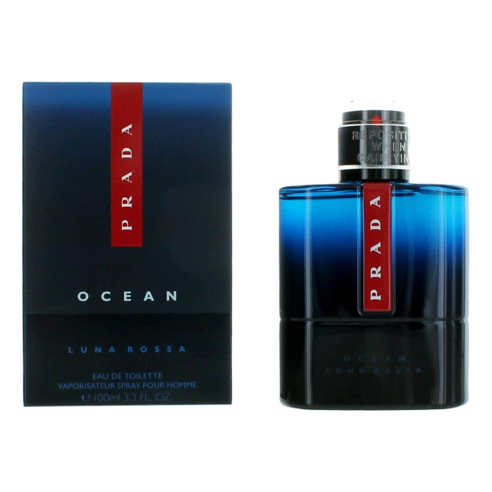 Prada Luna Rossa Ocean By Prada, 3.4 Oz Edt Spray For Men