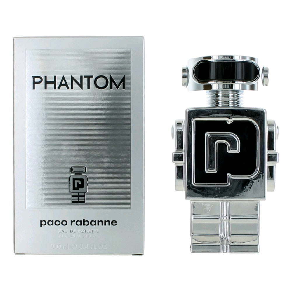 Phantom By Paco Rabanne, 3.4 Oz Edt Spray For Men