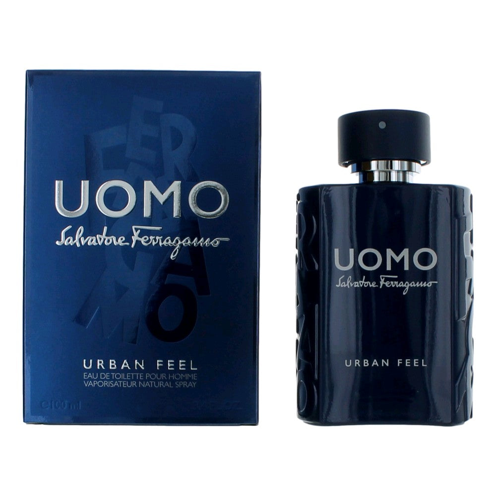 Uomo Urban Feel By Salvatore Ferragamo, 3.4 Oz Edt Spray For Men - Rochan Shop