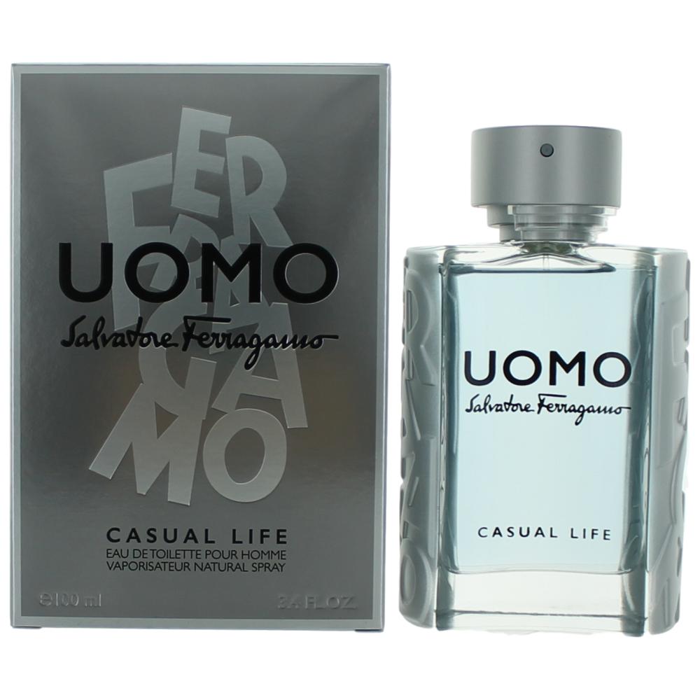 Uomo Casual Life By Salvatore Ferragamo, 3.4 Oz Edt Spray For Men