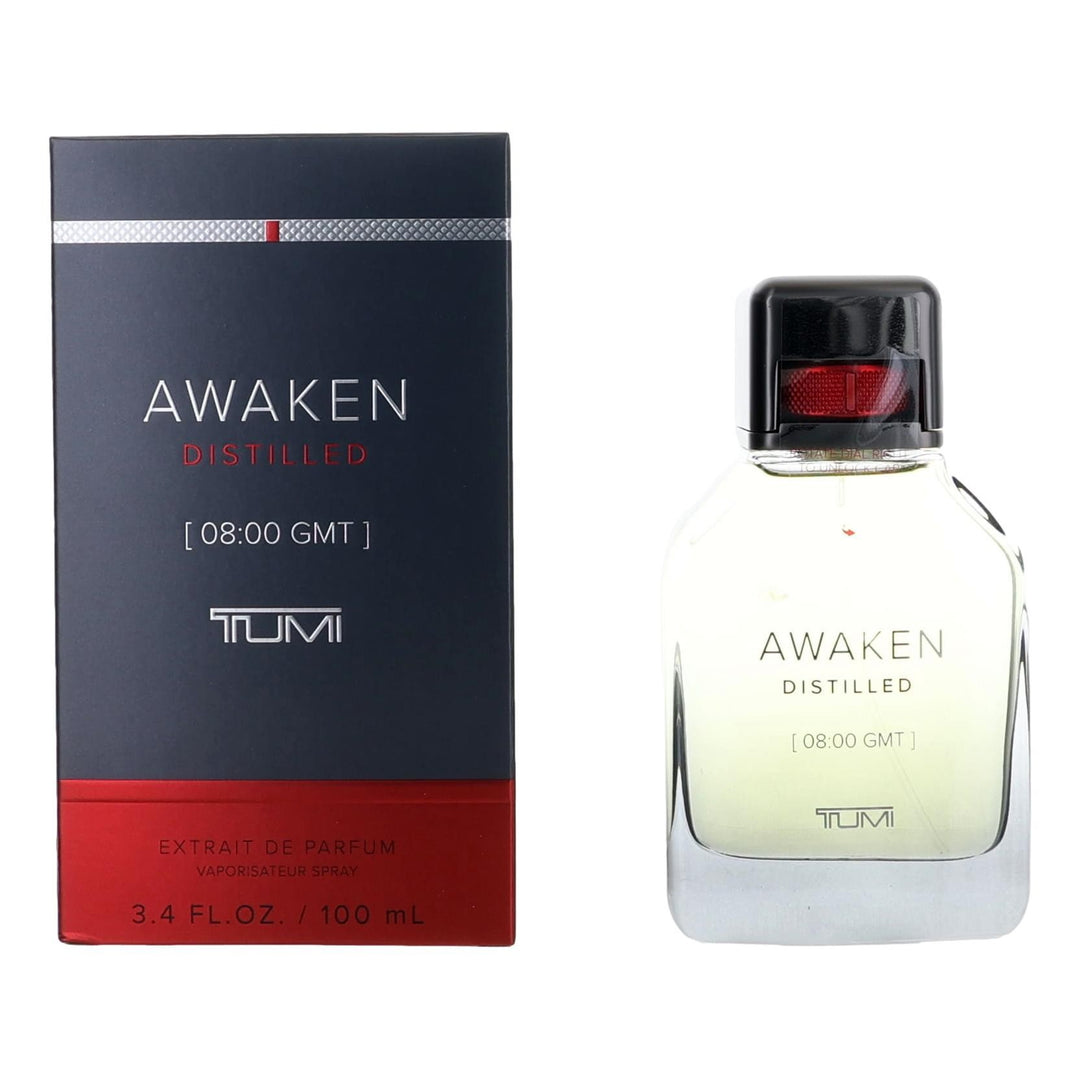 Awaken Distilled [08:00 Gmt] By Tumi, 3.4oz Extrait De Parfum Spray Men