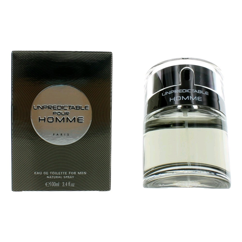 Unpredictable Pour Homme By Glenn Perri, 3.4 Oz Edt Spray For Men