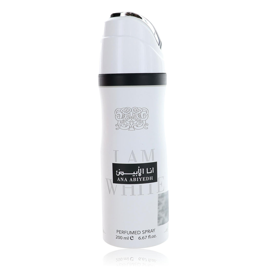 Ana Abiyedh I Am White By Lattafa, 6.7oz Perfumed Deodorant Spray For Unisex - Rochan Shop