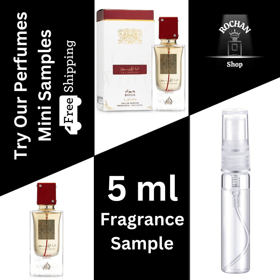 Ana Abiyedh I Am White Rouge By Lattafa Eau De Parfum Spray 5 ml Sample (Unisex) - Rochan Shop