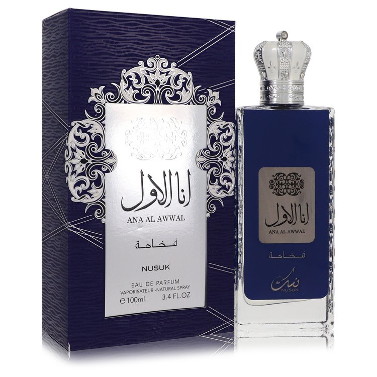 Ana Al Awwal Blue Eau De Parfum Spray By Nusuk (Men) - Rochan Shop