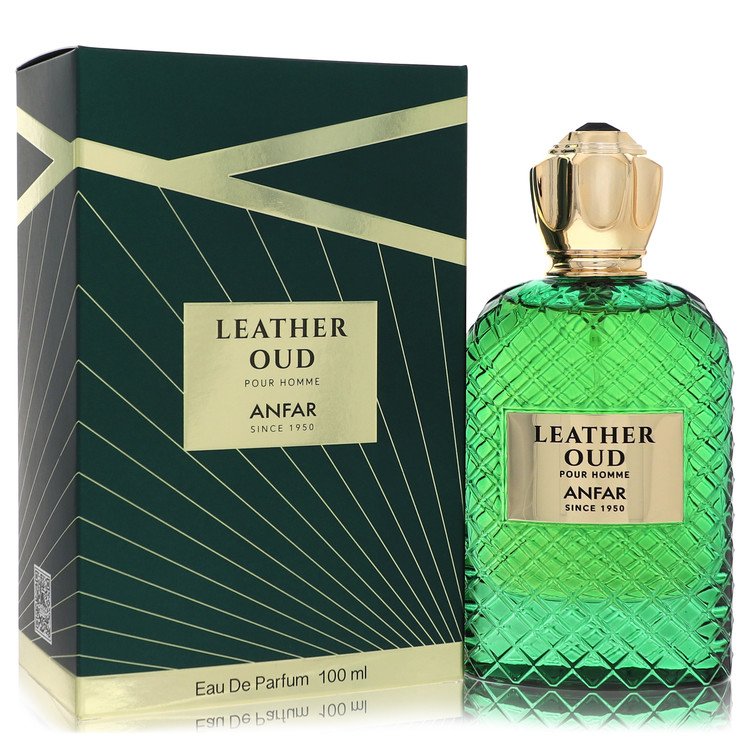 Anfar Leather Oud Eau De Parfum Spray By Anfar (Men) - Rochan Shop