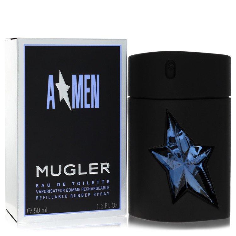 Angel By Thierry Mugler Eau De Toilette Spray Refillable (Rubber Flask) 1.7 Oz (Men) - Rochan Shop