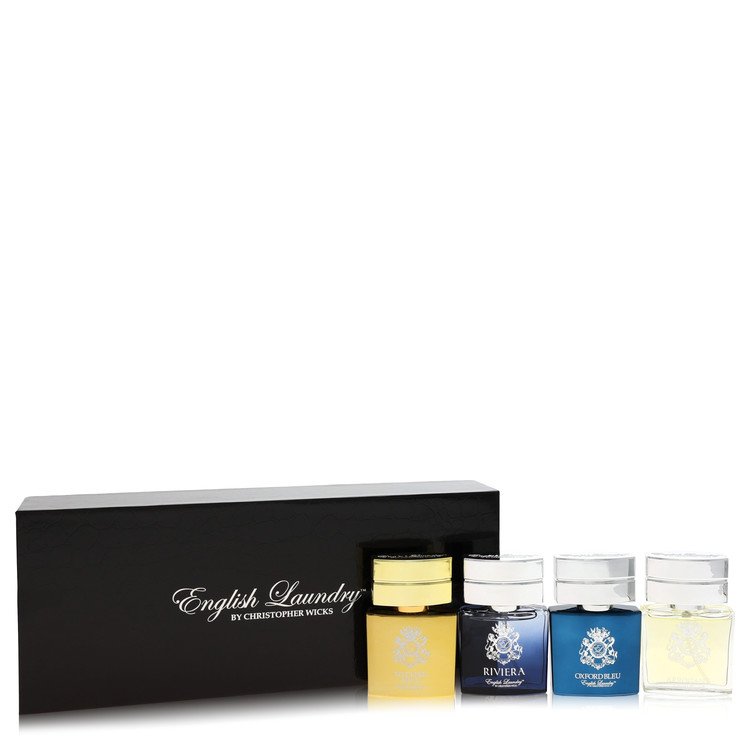 Arrogant By English Laundry Gift Set Gift Set Includes Notting Hill, Riviera, Oxford Bleu, And Arrogant, All In .68 Oz Mini Edp Sprays (Men) - Rochan Shop