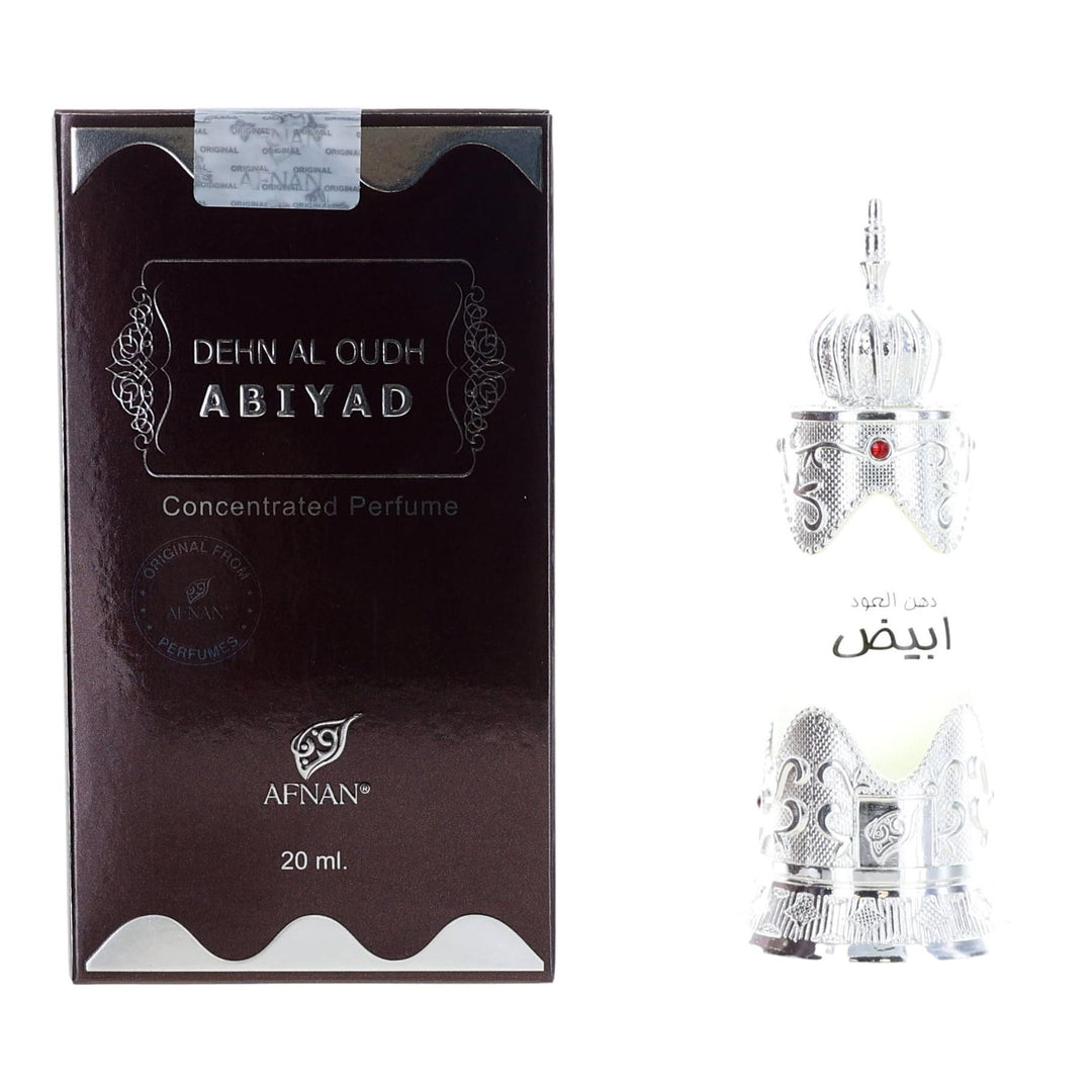 Dehn Al Oudh Abiyad By Afnan, .67 Oz Perfume Oil For Unisex