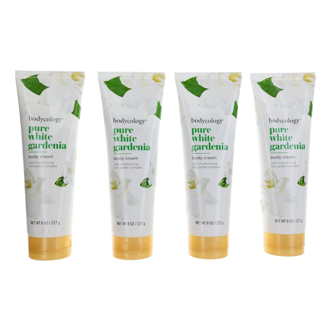 Pure White Gardenia By Bodycology, 4 Pack 8oz Moisturizing Body Cream Women