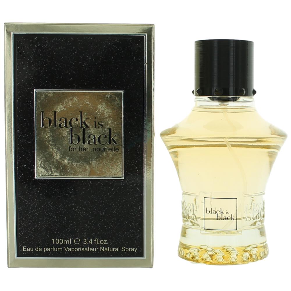 Black Is Black For Her By Nu Parfums, 3.4 Oz Edp Spray For Women