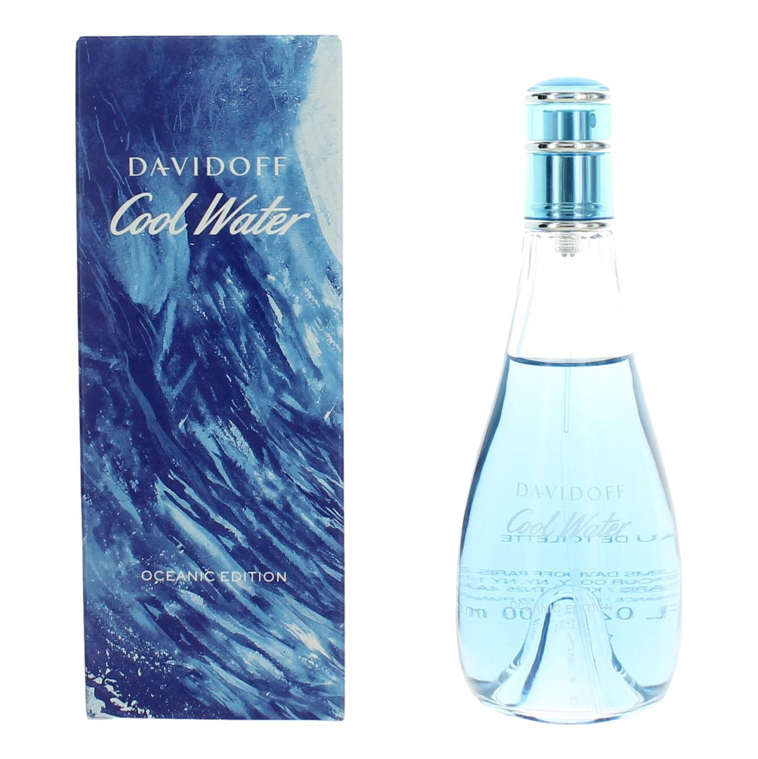 Cool Water Oceanic Edition By Davidoff, 3.3 Oz Edt Spray For Women