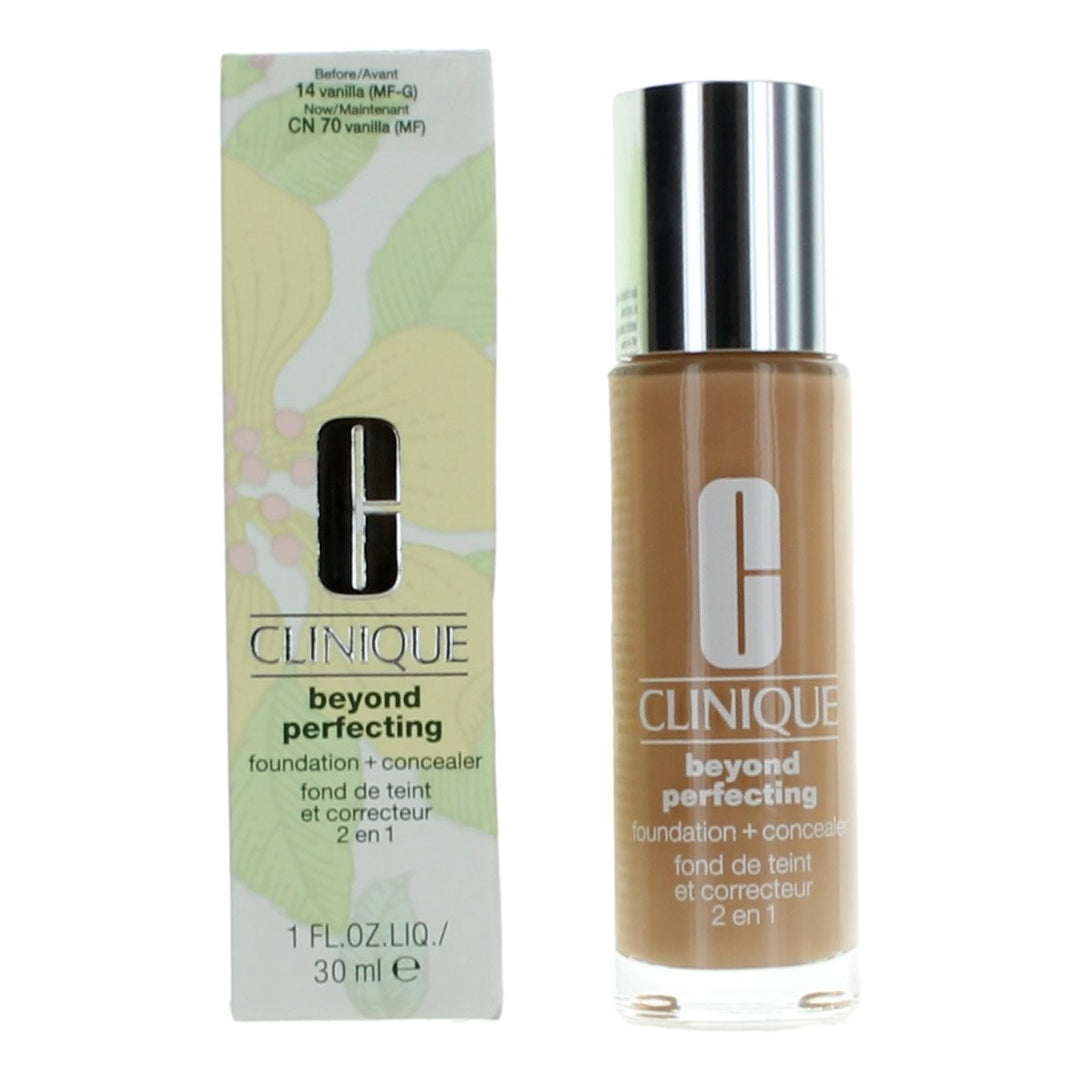 Clinique Beyond Perfecting By Clinique, 1 Oz Foundation + Concealer Cn 70 Vanilla