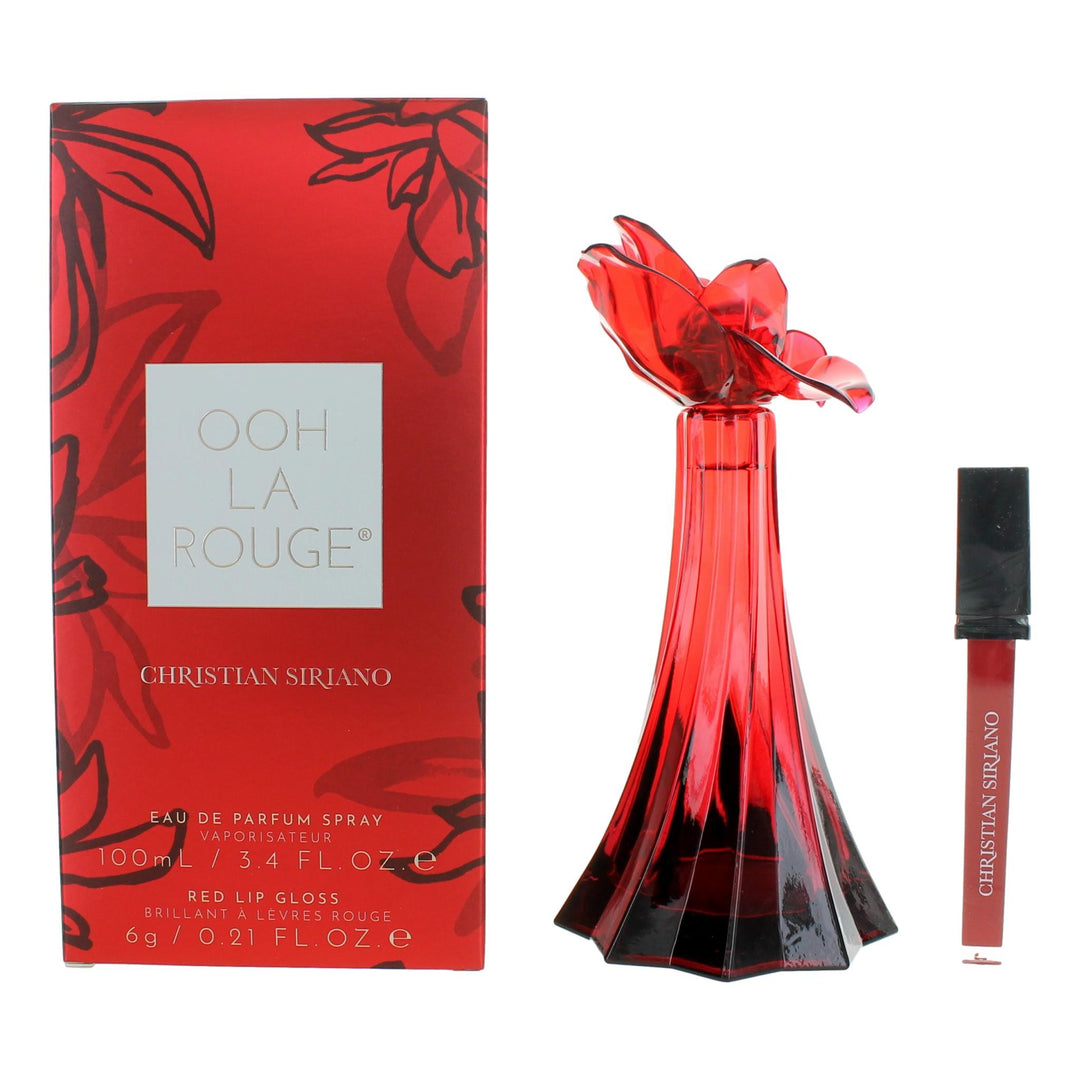 Ooh La Rouge By Christian Siriano, 3.4oz Edp Spray Women With Lip Gloss