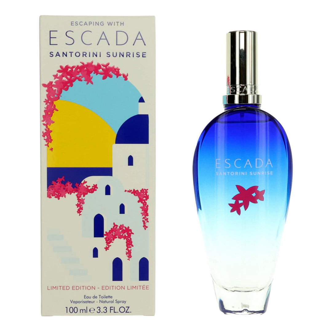 Escaping With Escada Santorini Sunrise By Escada, 3.3oz Edt Spray Women