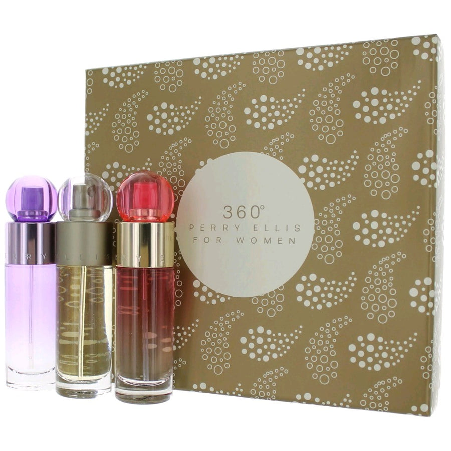 Perry Ellis 360 By Perry Ellis, 3 Piece Variety Set For Women - Rochan Shop