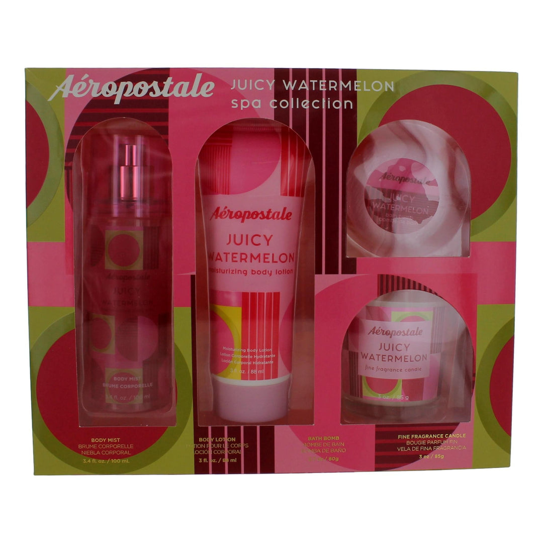 Aeropostale Juicy Watermelon By Aeropostale, 4 Piece Spa Collection