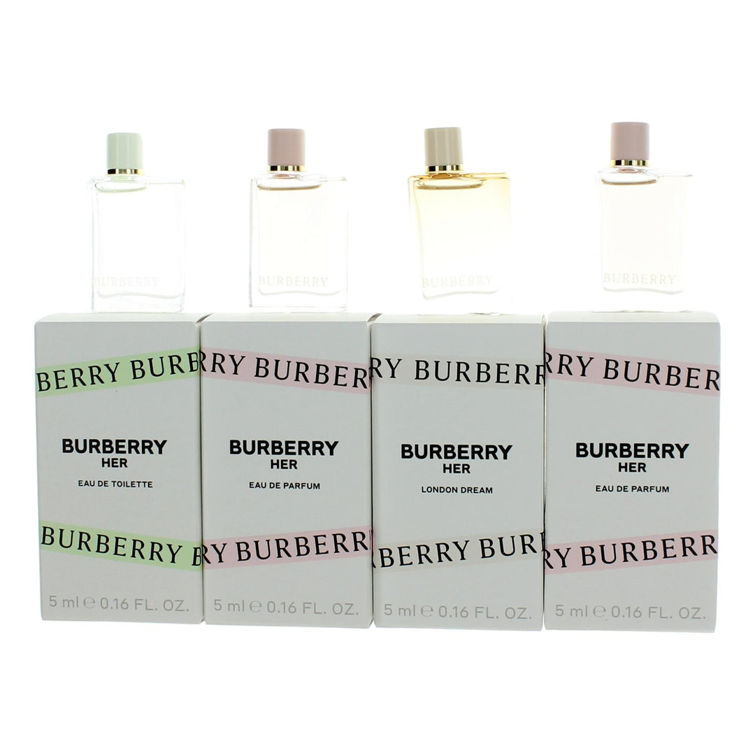 Burberry Her By Burberry, 4 Piece Variety Gift Set For Women - Rochan Shop