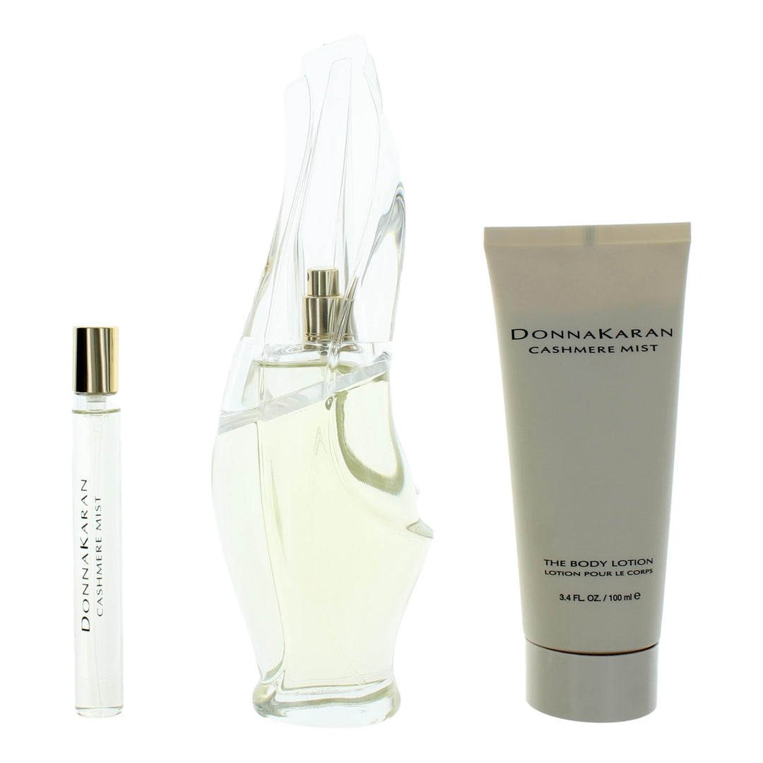 Cashmere Mist By Donna Karan, 3 Piece Gift Set For Women