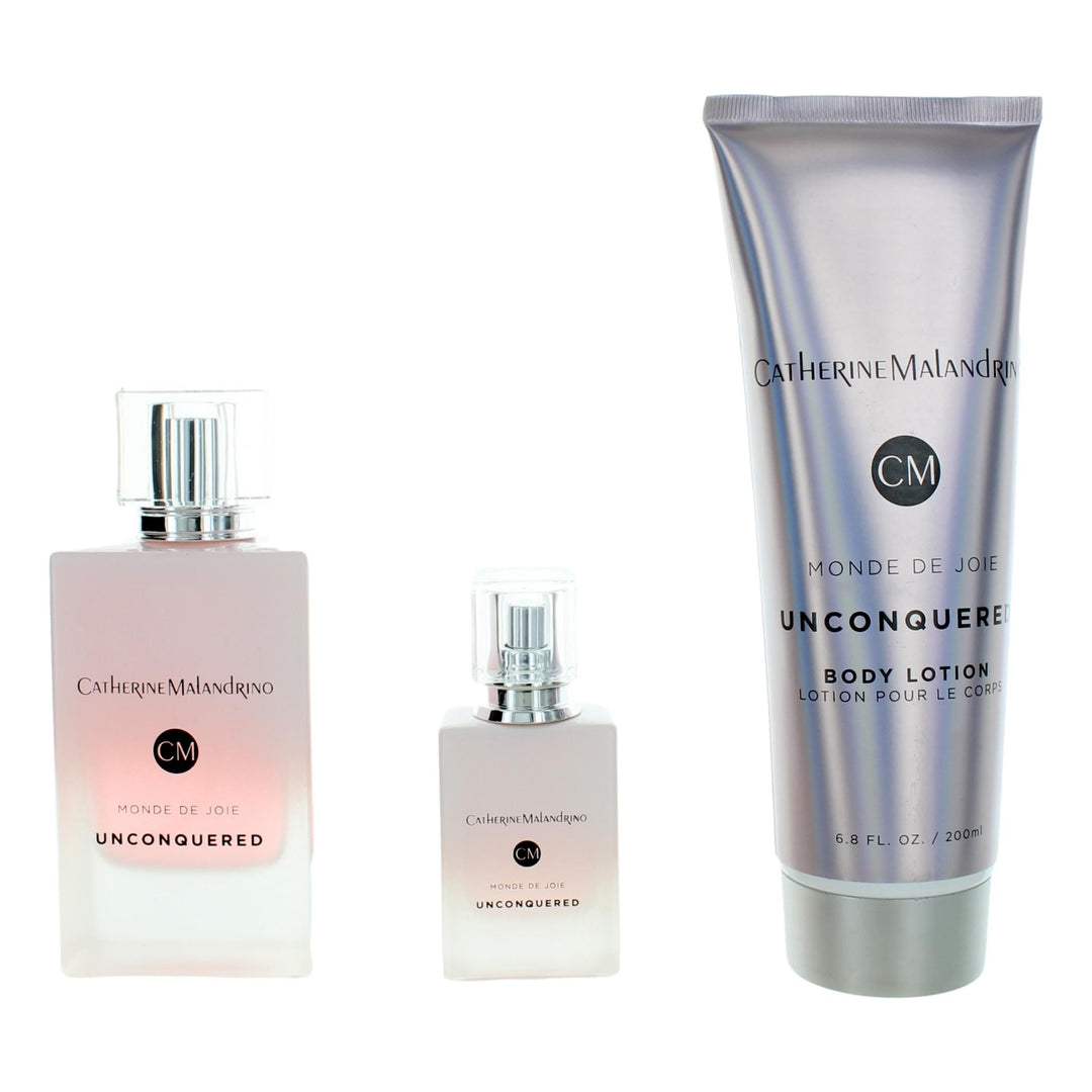 Unconquered Monde De Joie By Catherine Malandrino, 3 Piece Gift Set Women