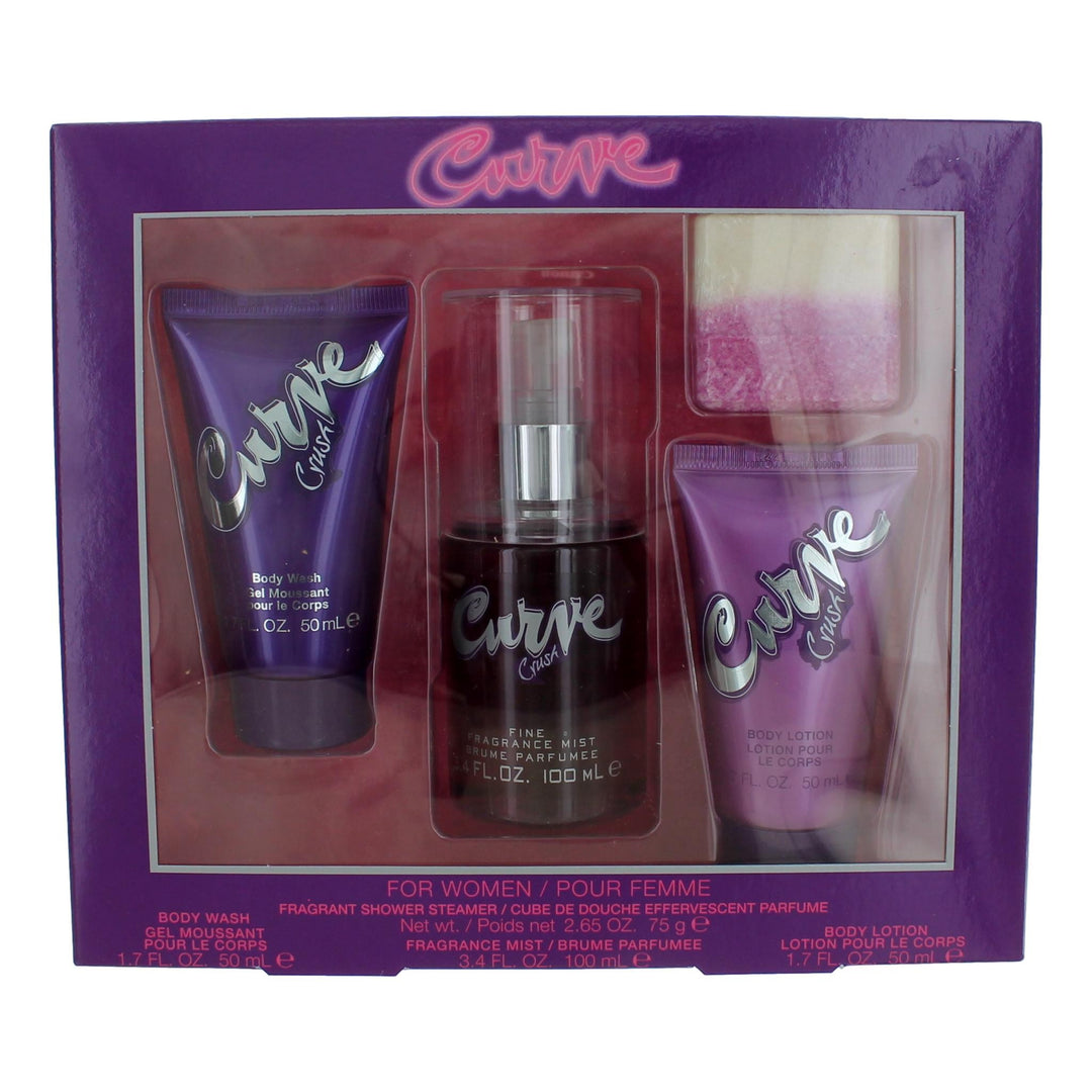 Curve Crush By Liz Claiborne, 4 Piece Gift Set For Women