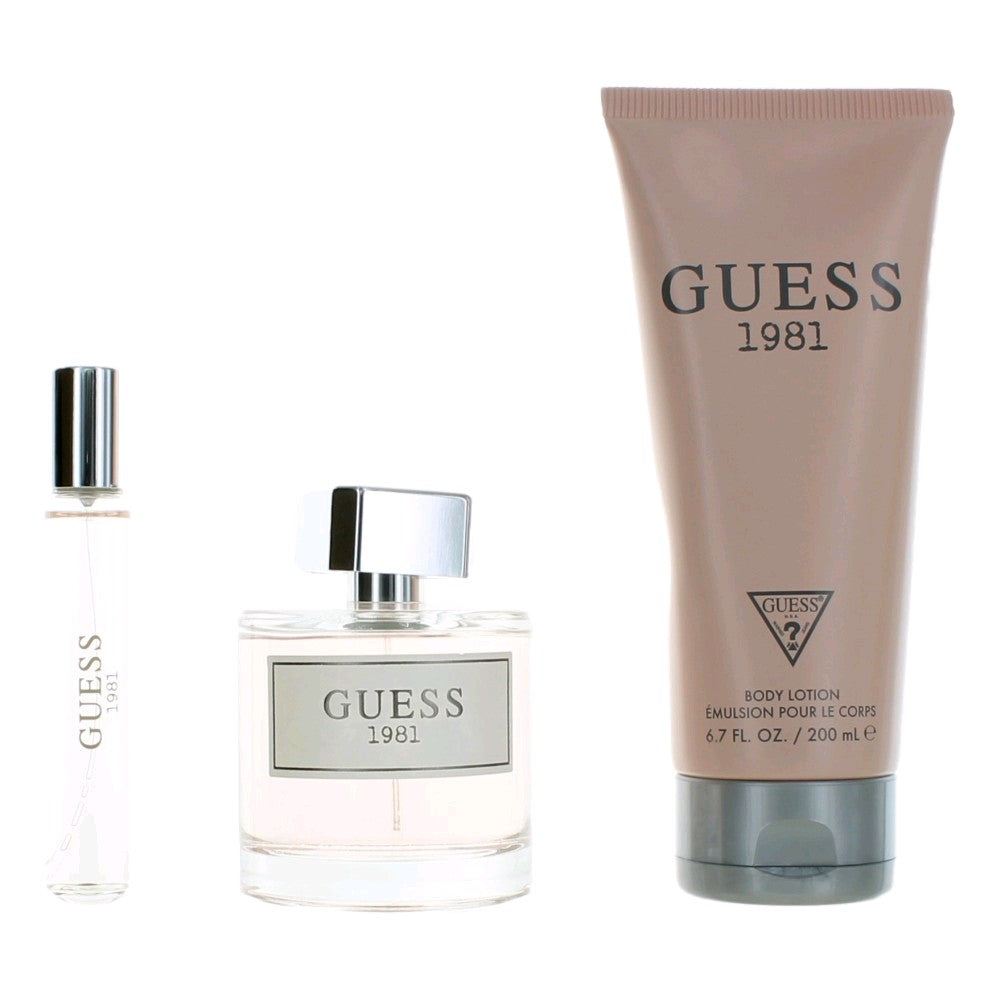 Guess 1981 By Guess, 3 Piece Gift Set For Women