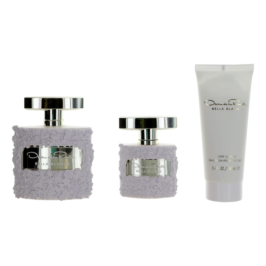 Bella Blanca By Oscar De La Renta, 3 Piece Gift Set For Women