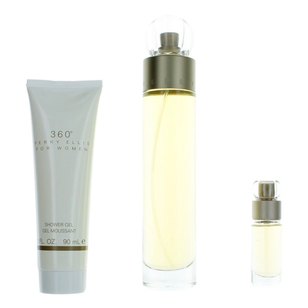 Perry Ellis 360 By Perry Ellis, 3 Piece Gift Set For Women