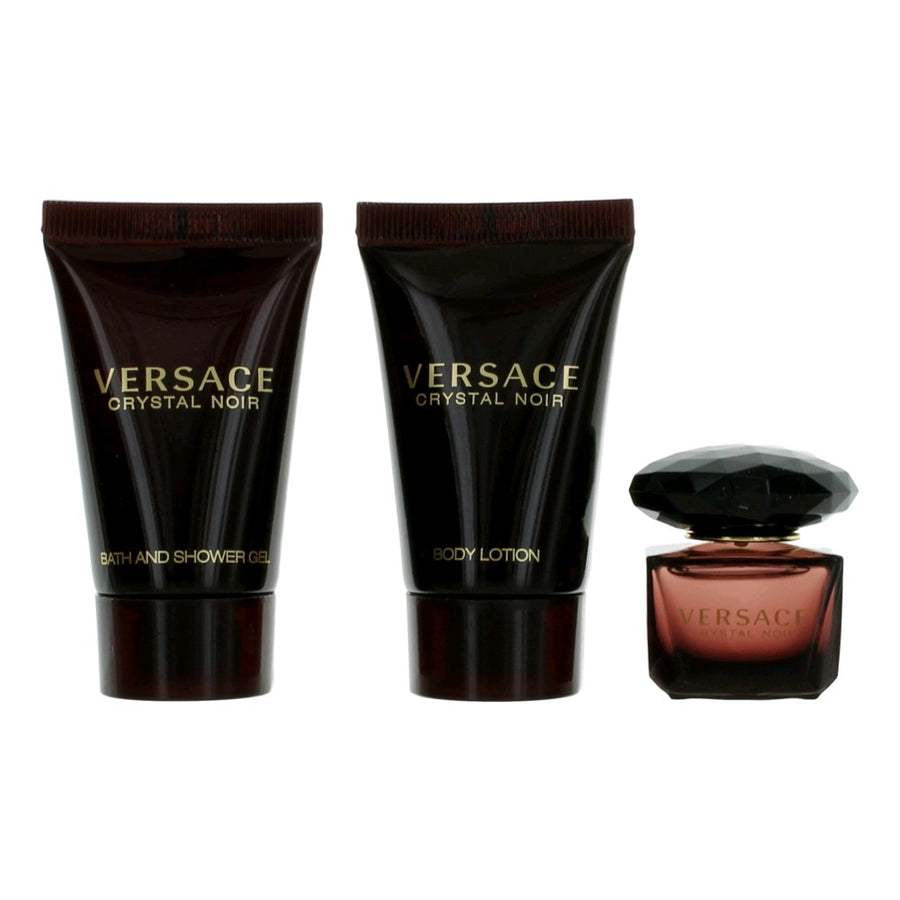 Versace Crystal Noir By Versace, 3 Piece Mini Gift Set For Women - Rochan Shop