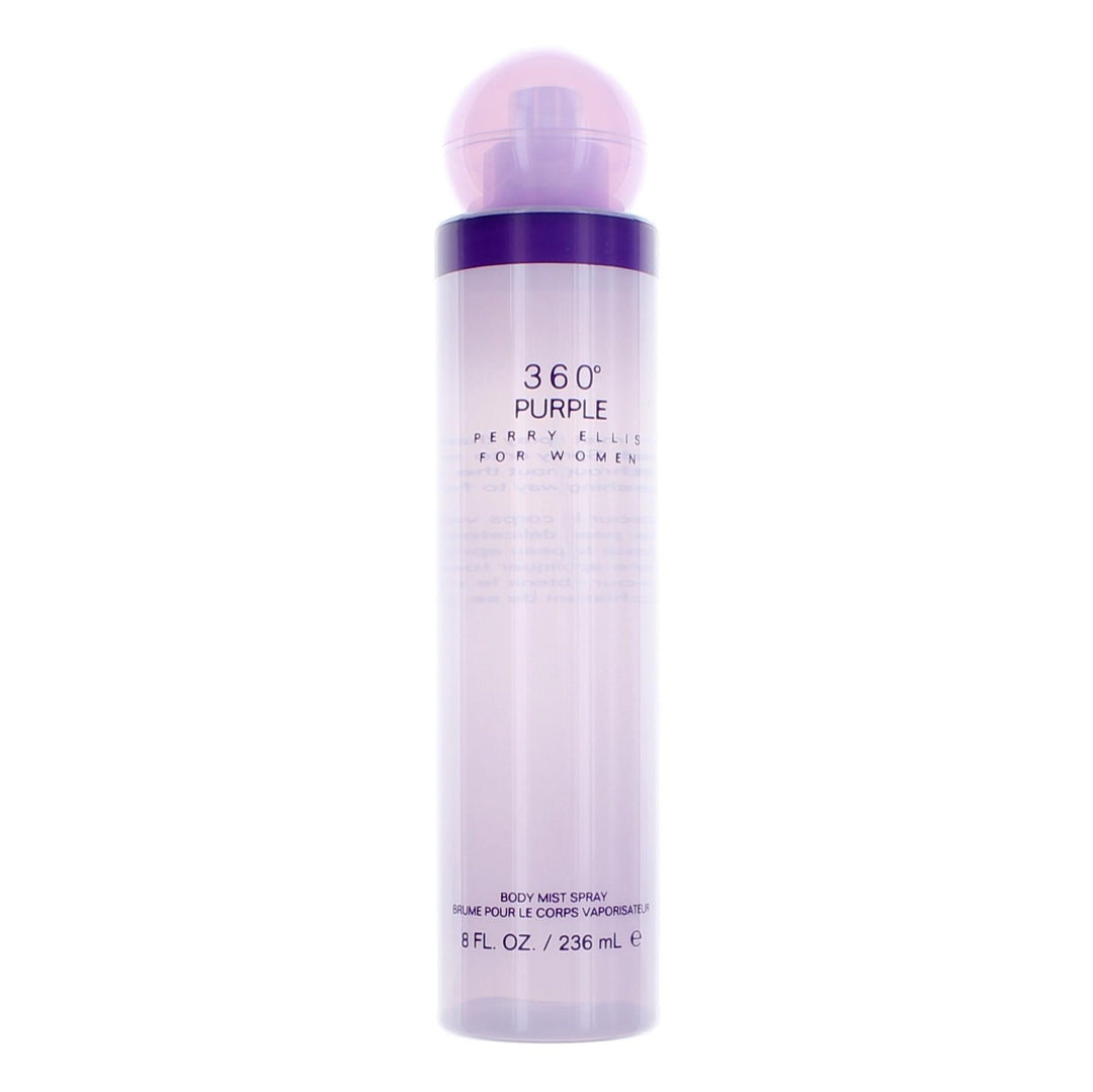 Perry Ellis 360 Purple By Perry Ellis, 8 Oz Body Mist Spray For Women