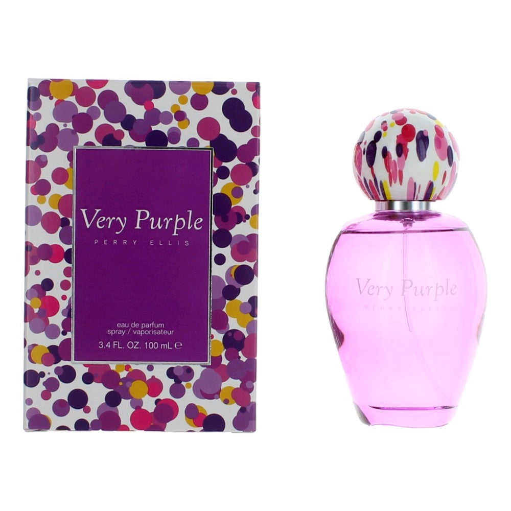 Very Purple By Perry Ellis, 3.4 Oz Edp Spray For Women