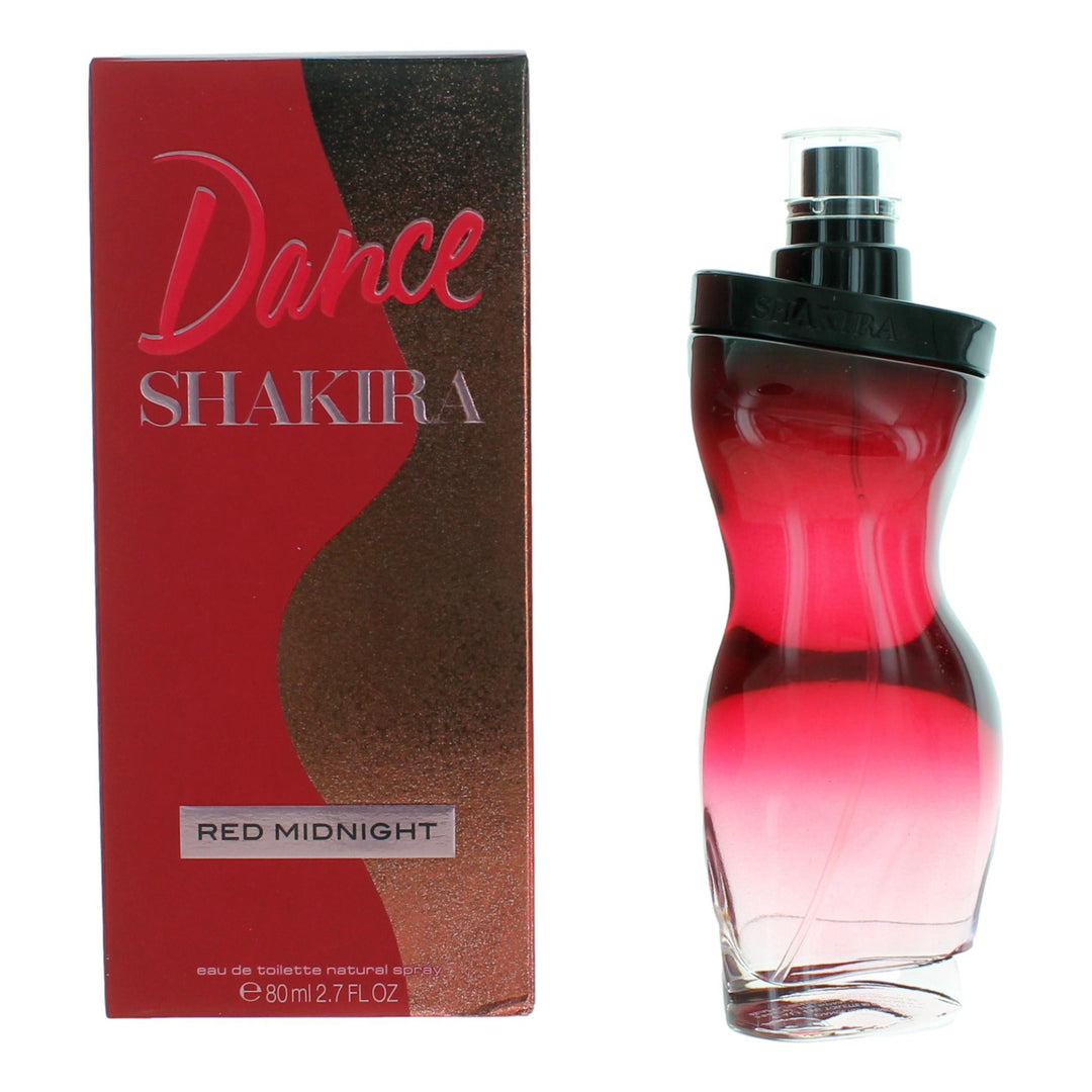 Dance Midnight Red By Shakira, 2.7 Oz Eau De Tolette Spray For Women