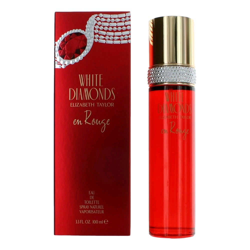 White Diamonds En Rouge By Elizabeth Taylor, 3.3 Oz Edt Spray Women