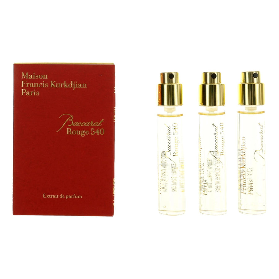 Baccarat Rouge 540, 3 X 0.37oz Extrait De Parfum Spray For Unisex - Rochan Shop