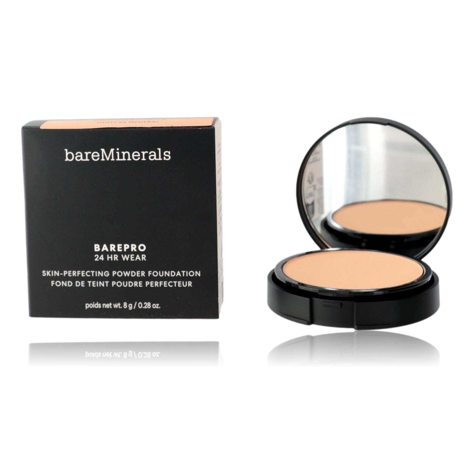 Bare Minerals Bare Pro 24 Hr Wear, .28oz Powder Foundation Light 22 Neutral - Rochan Shop