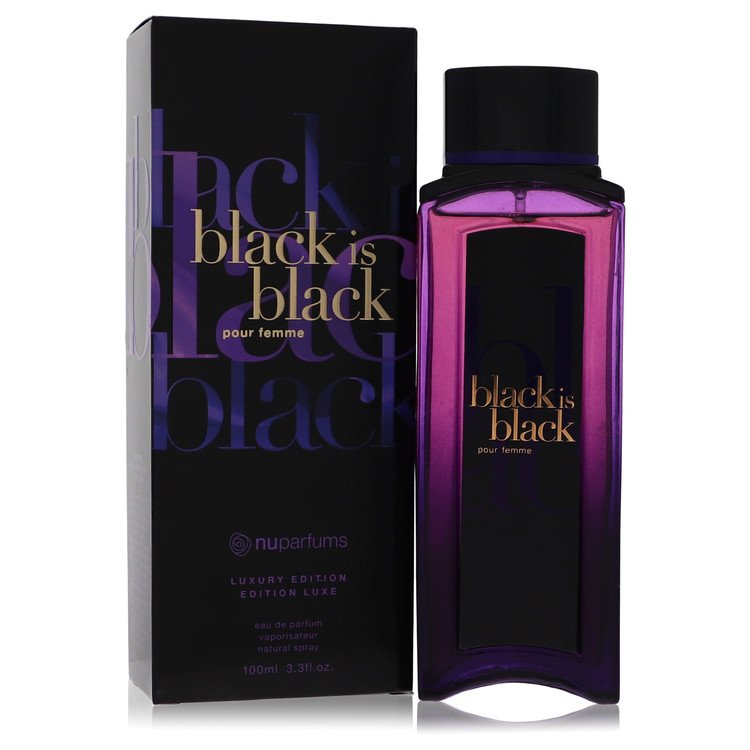 Black Is Black Eau De Parfum Spray By Nu Parfums (Women) - Rochan Shop