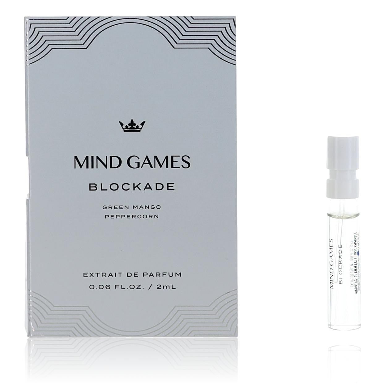 Blockade By Mind Games, 0.06oz Extrait De Parfum Spray For Unisex Sample - Rochan Shop