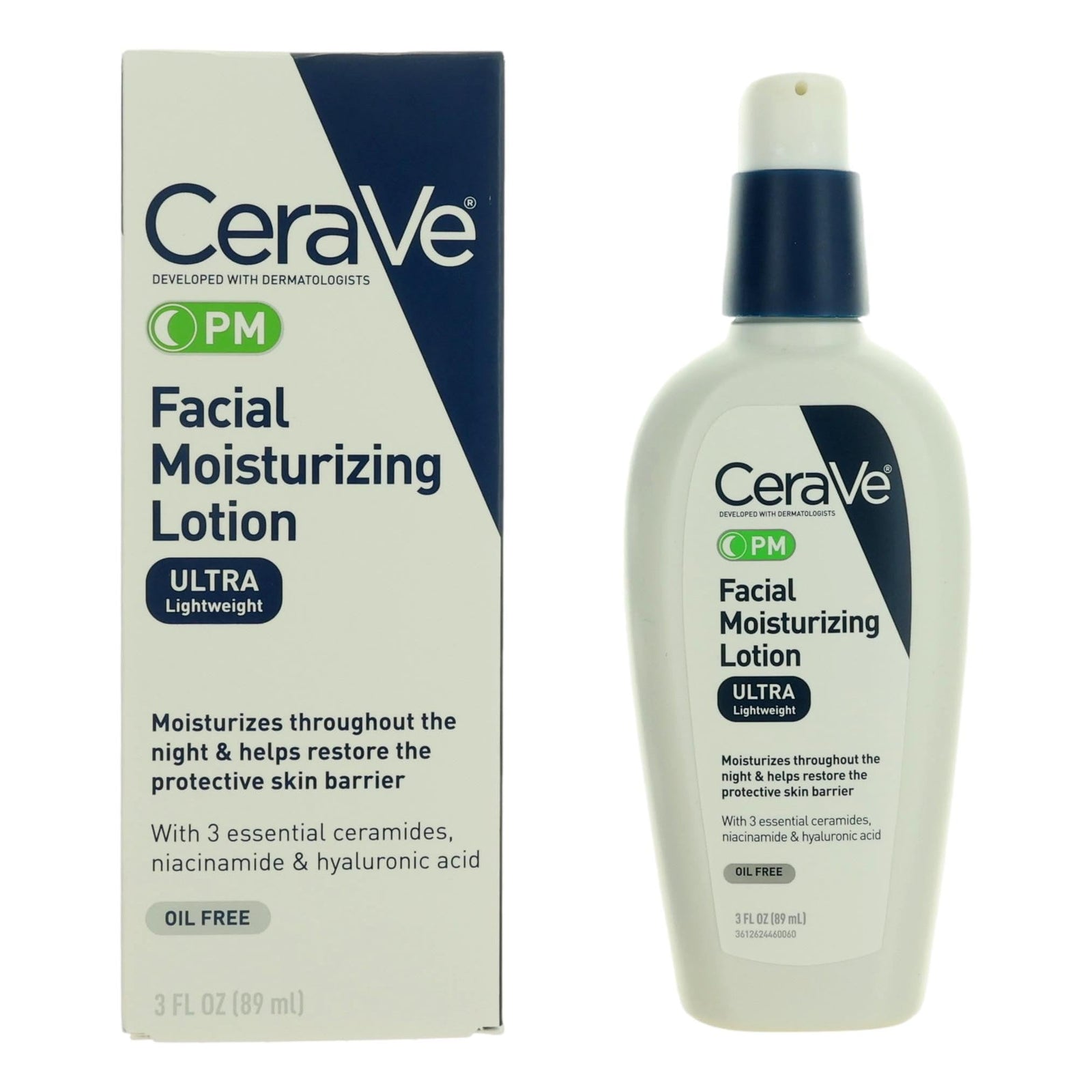 Cera Ve Facial Moisturizing Lotion By Cera Ve, 3oz Lightweight Night Moisturizer - Rochan Shop