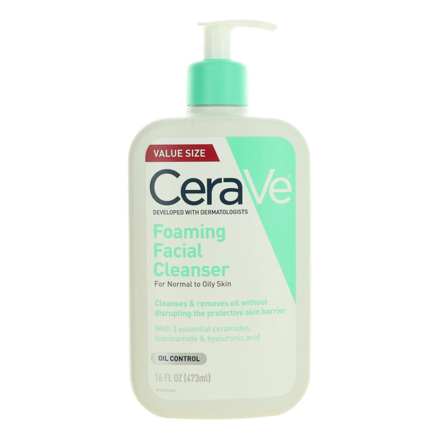 Cera Ve Foaming Face Wash By Cera Ve, 16oz Facial Cleanser For Normal To Oily Skin - Rochan Shop