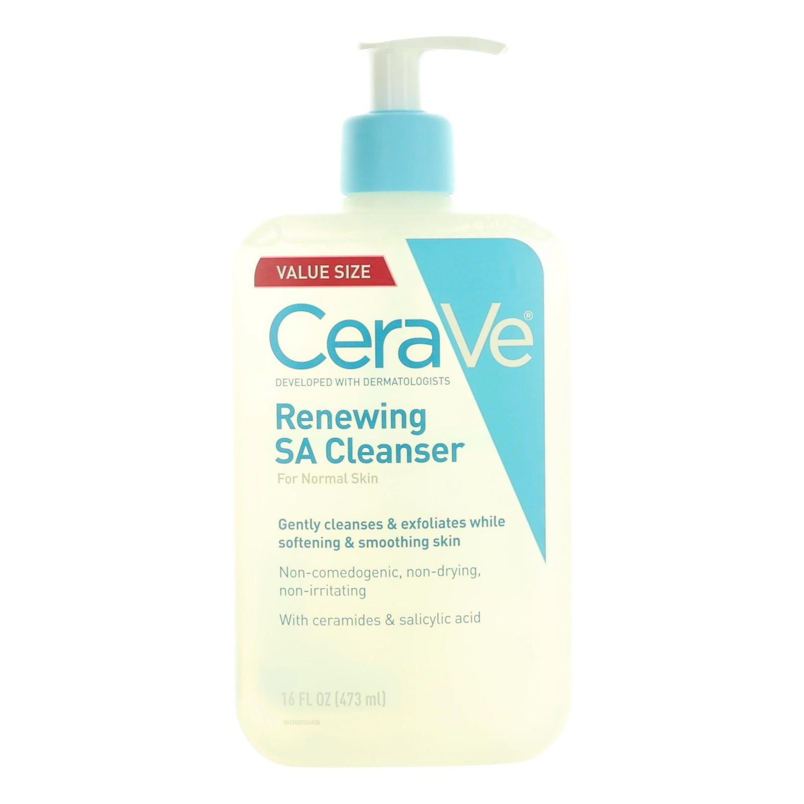 Cera Ve Renewing Sa Cleanser By Cera Ve, 16oz Facial Cleanser For Normal Skin - Rochan Shop