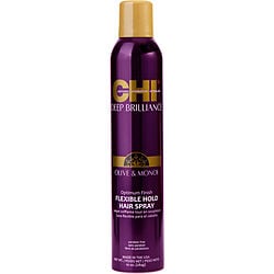 Chi By Chi Deep Brilliance Olive & Monoi Optimum Finish Flexible Hold Hairspray (Unisex) - Rochan Shop