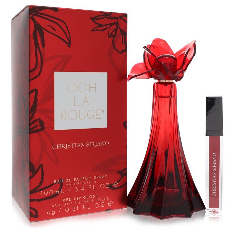 Christian Siriano Ooh La Rouge Eau De Parfum Spray + 0.21 Oz Red Lip Gloss By Christian Siriano (Women) - Rochan Shop