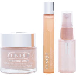 Clinique By Clinique Moisture Surge Set: Moisture Surge 100 Hr 75ml+ All About Eyes Serum 15ml+ Moisture Surge Face Spray Thirsty Skin Relief 30ml (Women) - Rochan Shop