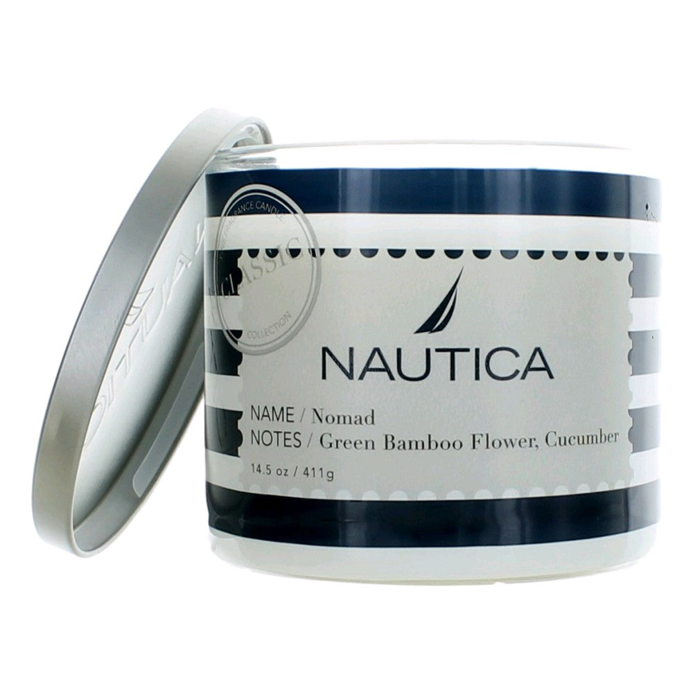 Nautica 14.5 Oz Soy Wax Blend 3 Wick Candle Nomad