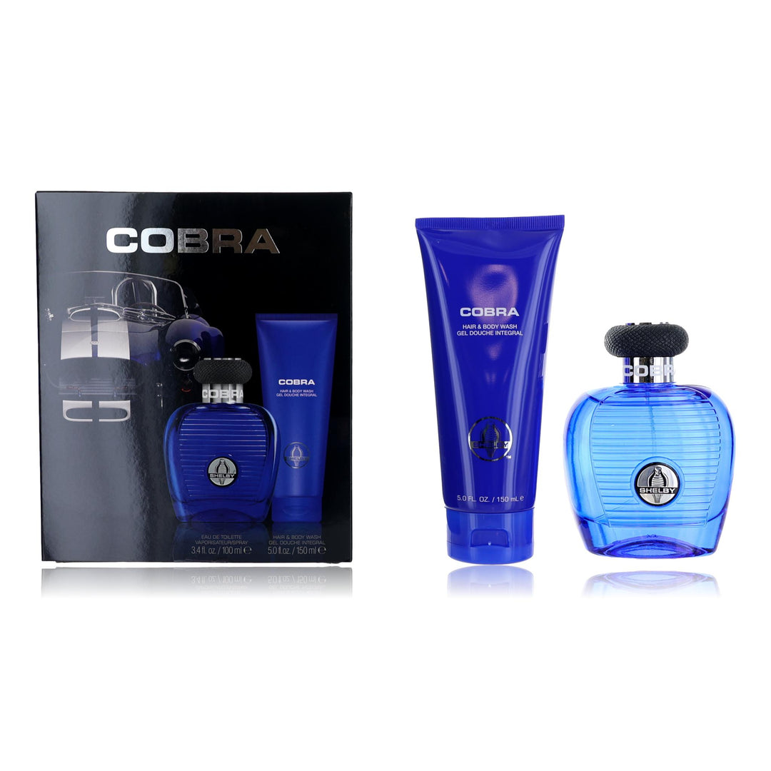 Cobra Blue By Carroll Shelby, 2 Piece Gift Set For Men - Rochan Shop