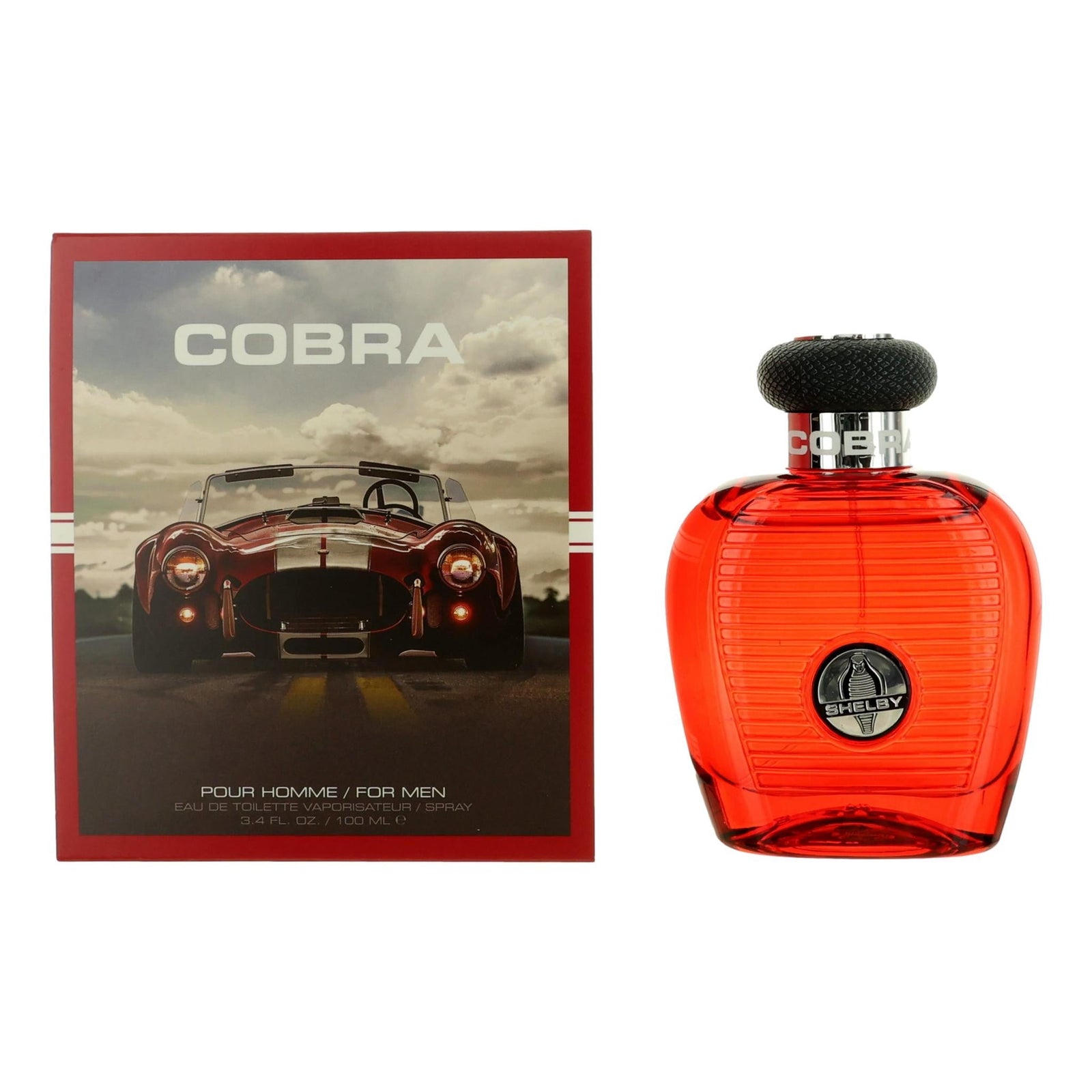 Cobra Red By Carroll Shelby, 3.4 Oz Edt Spray For Men - Rochan Shop