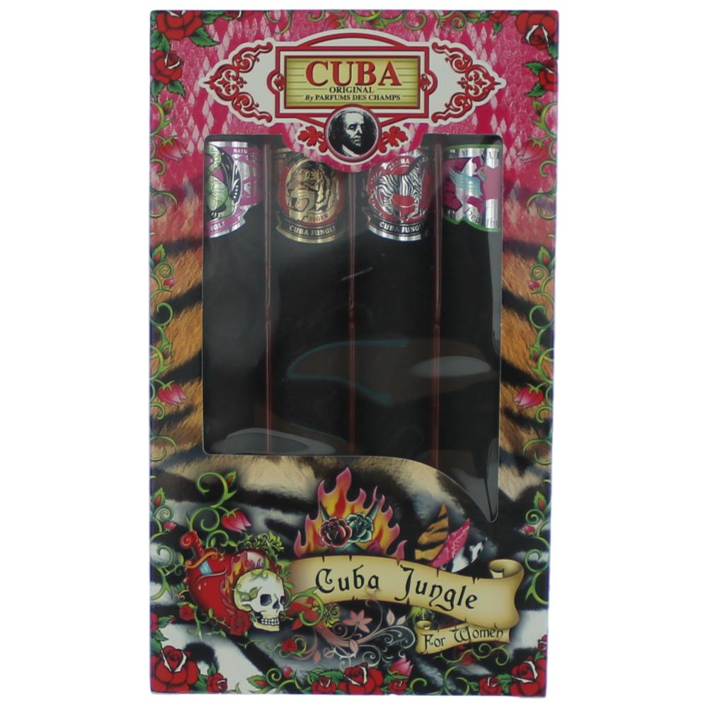 Cuba Original By Cuba, 4 Piece Gift Set For Women (Jungle) - Rochan Shop