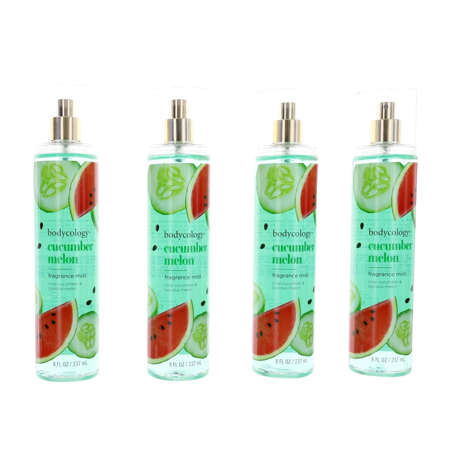 Cucumber Melon By Bodycology, 4 Pack 8 Oz Fragrance Mist For Women - Rochan Shop