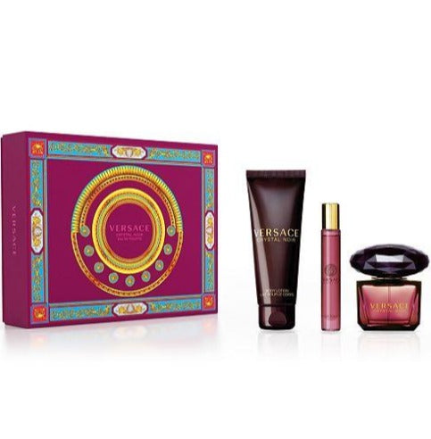 Versace Crystal Noir Eau De Parfum 3 Piece Gift Set Versace Women's Gift Sets - Rochan Shop