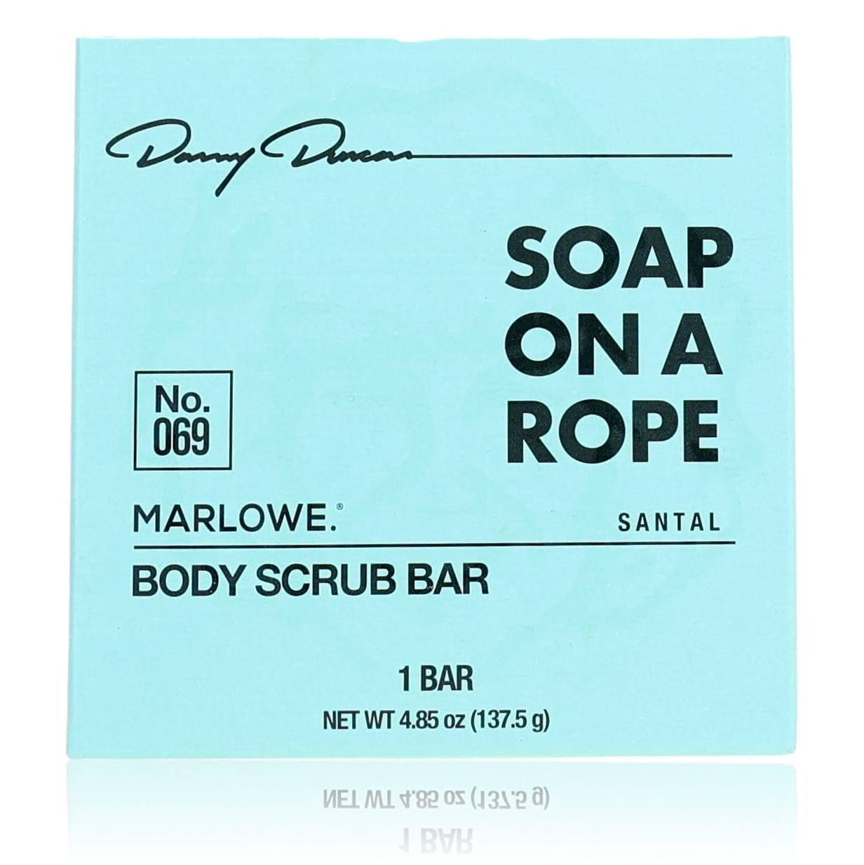 Danny Duncan No. 069 Soap On A Rope., 4.85oz Body Scub Bar Men Santal - Rochan Shop
